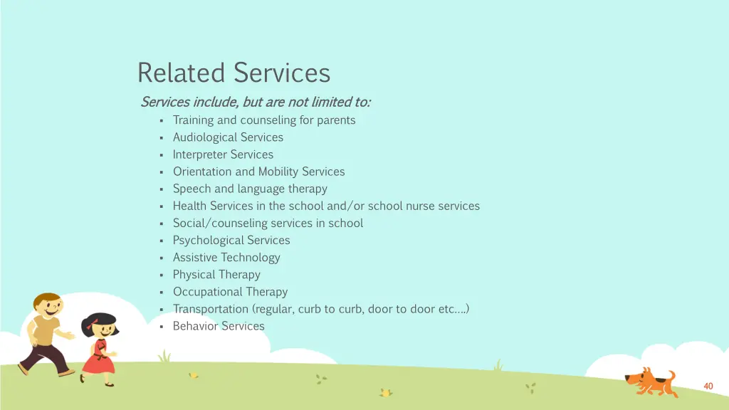 related services services include