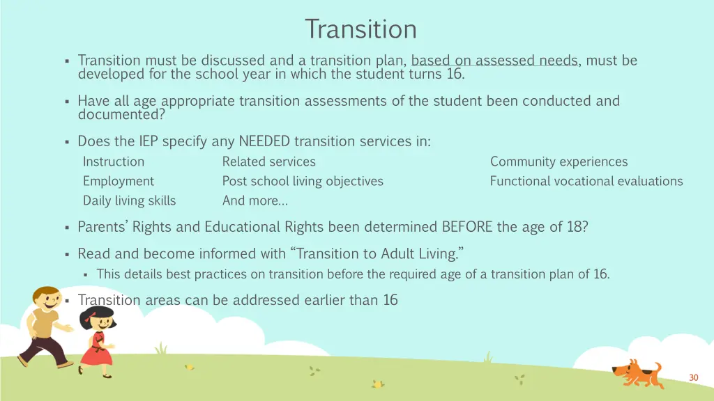 transition