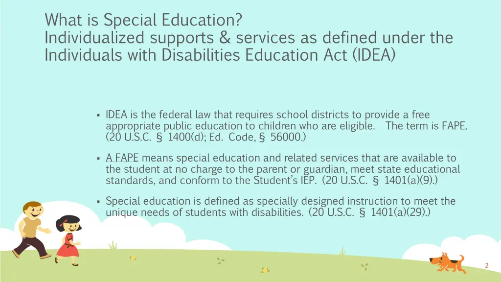 what is special education individualized supports