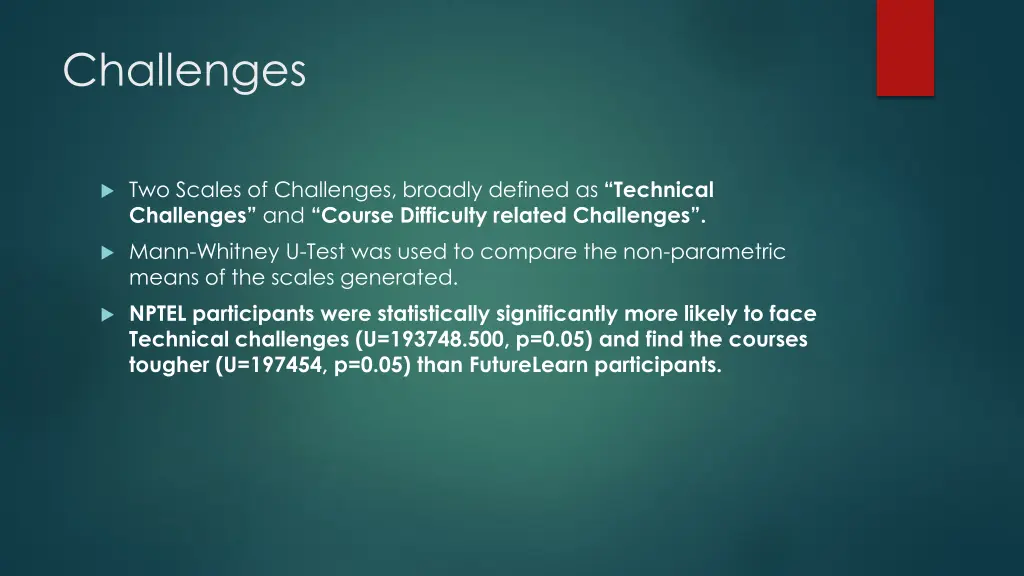 challenges