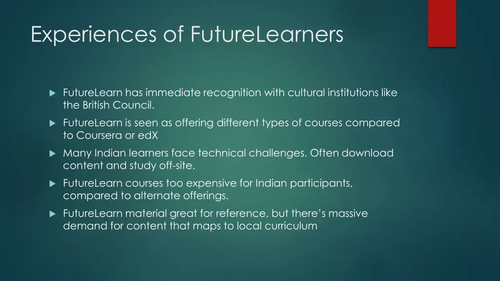 experiences of futurelearners 3