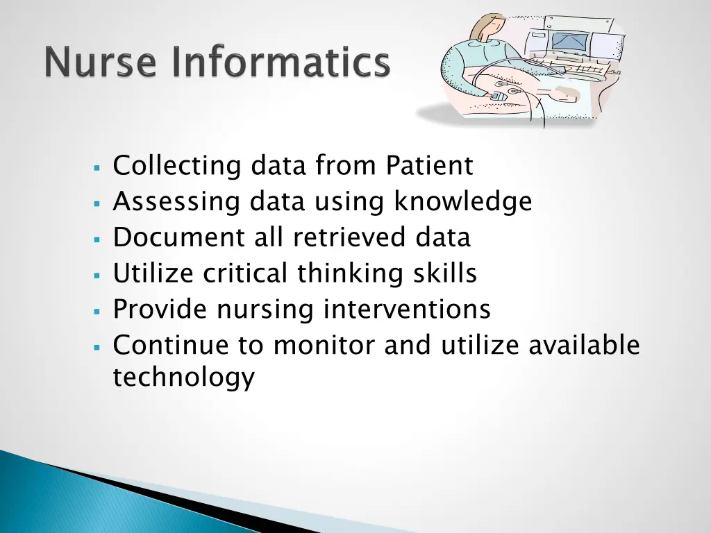 collecting data from patient assessing data using