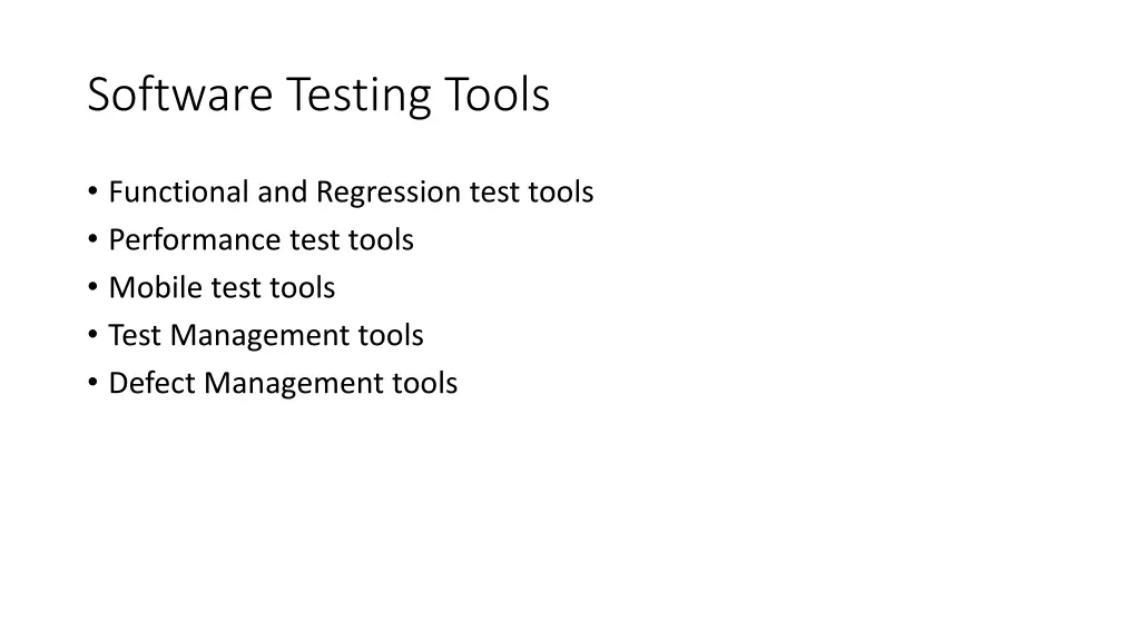 software testing tools 1