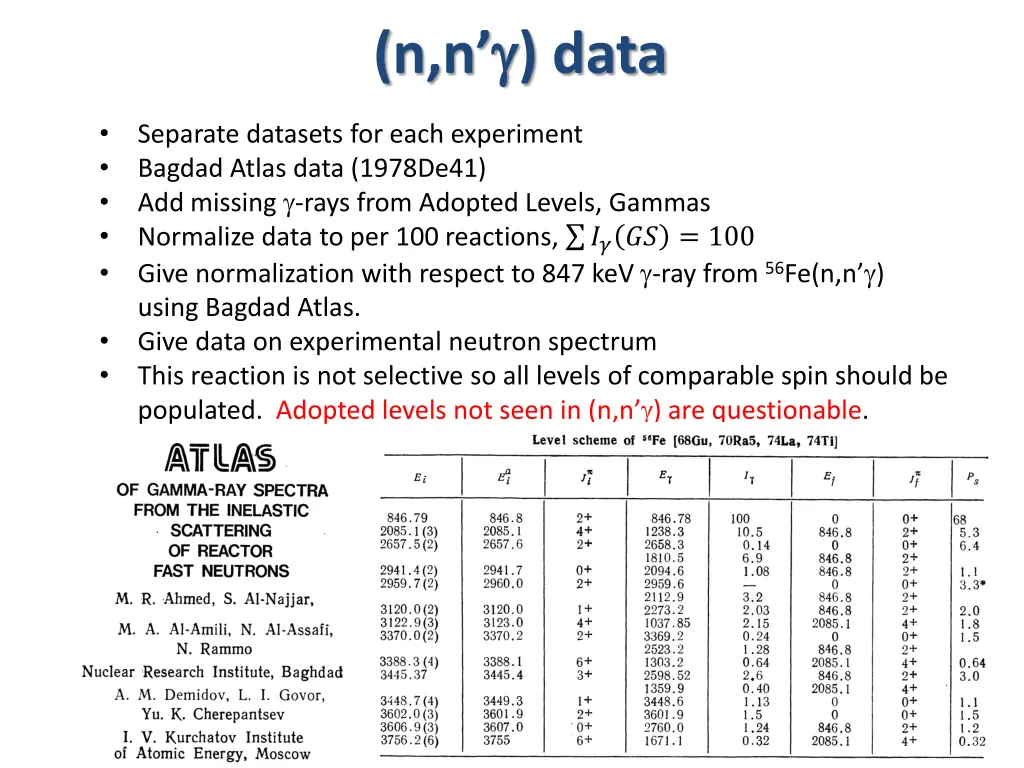 n n data