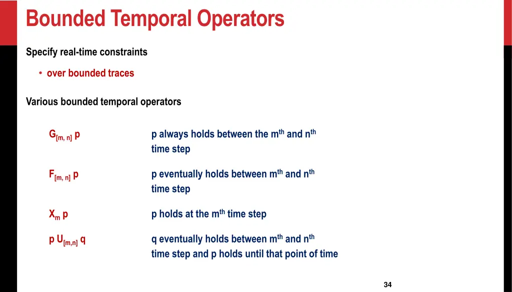 bounded temporal operators