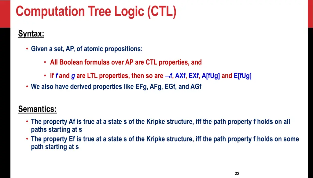 computation tree logic ctl