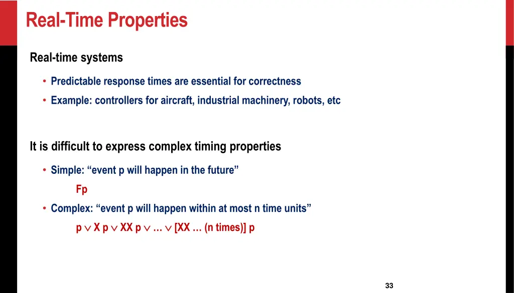 real time properties