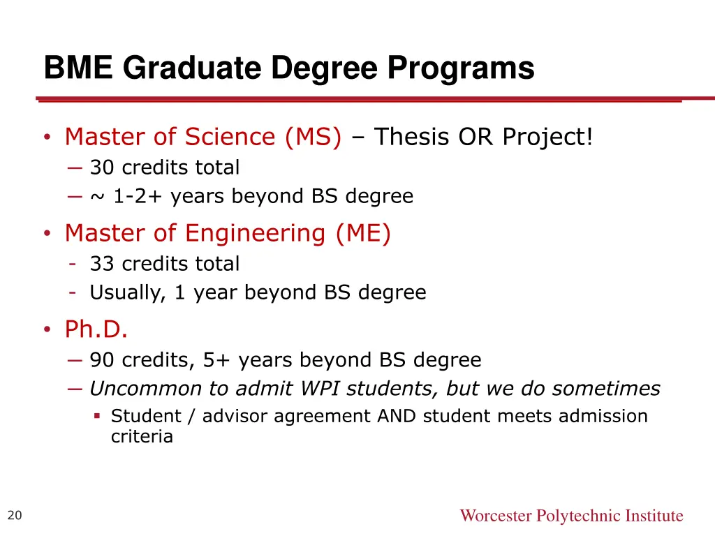bme graduate degree programs