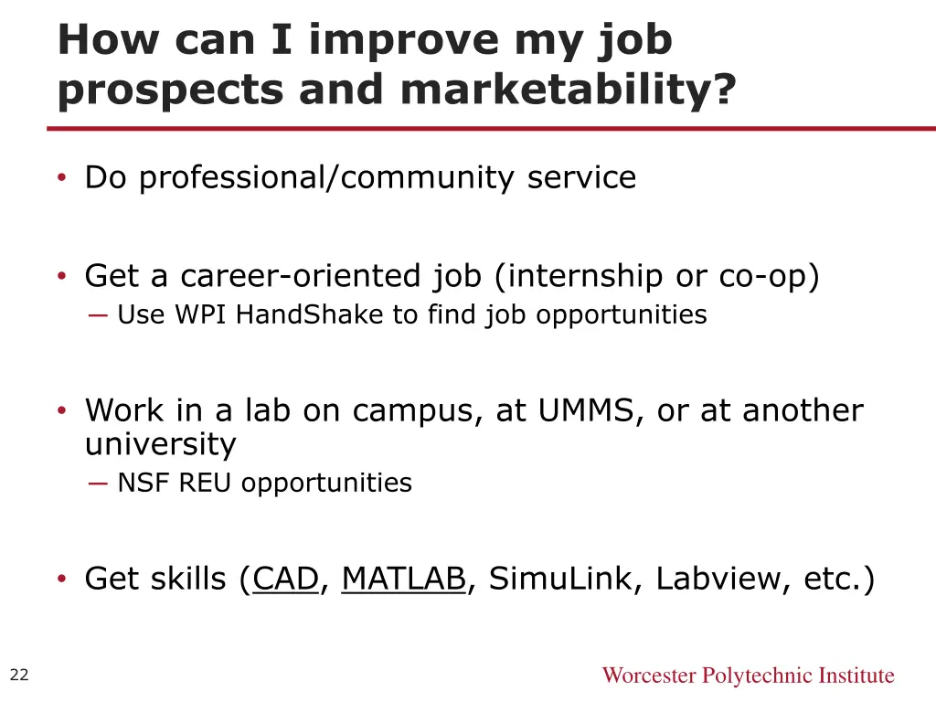 how can i improve my job prospects