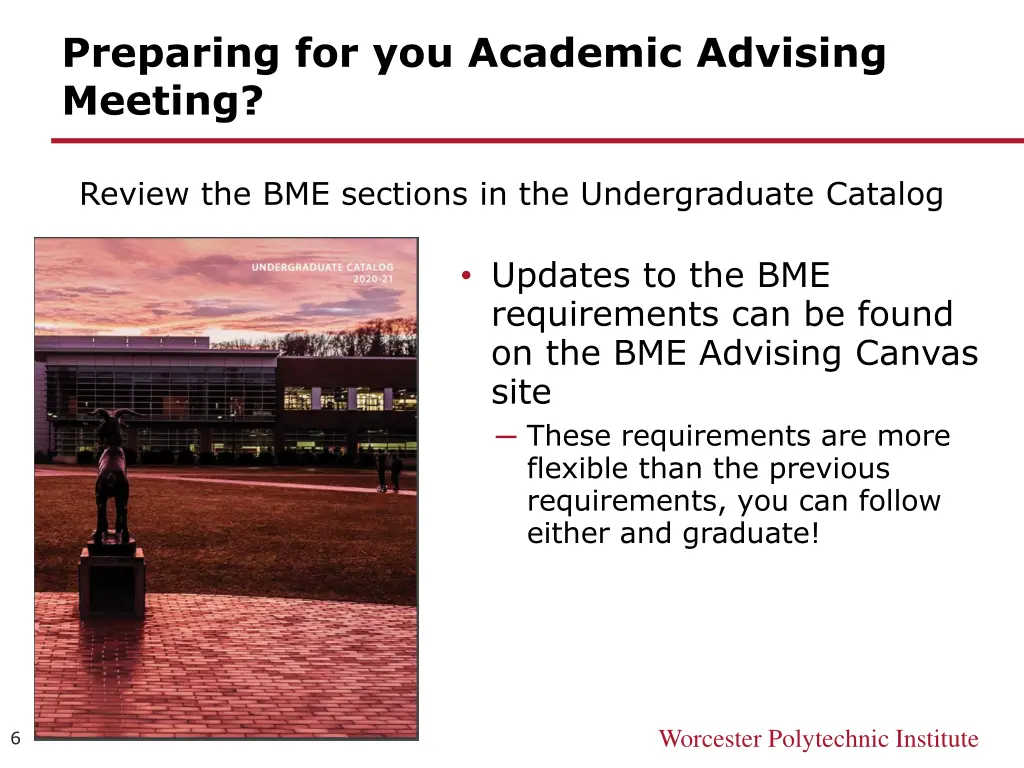 preparing for you academic advising meeting