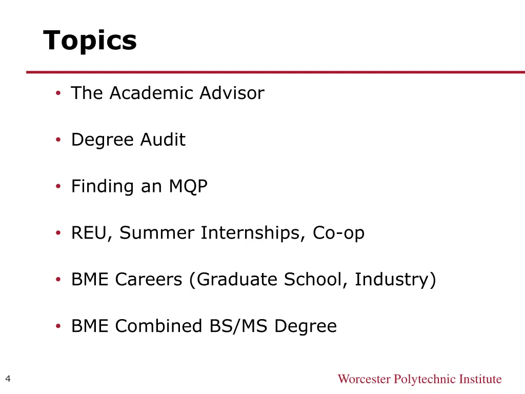topics