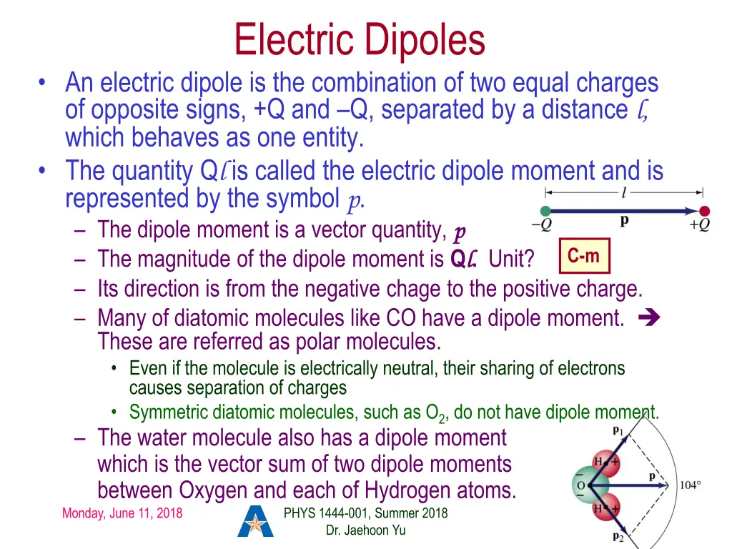 electric dipoles