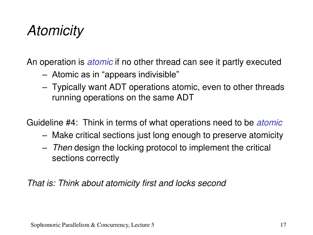 atomicity