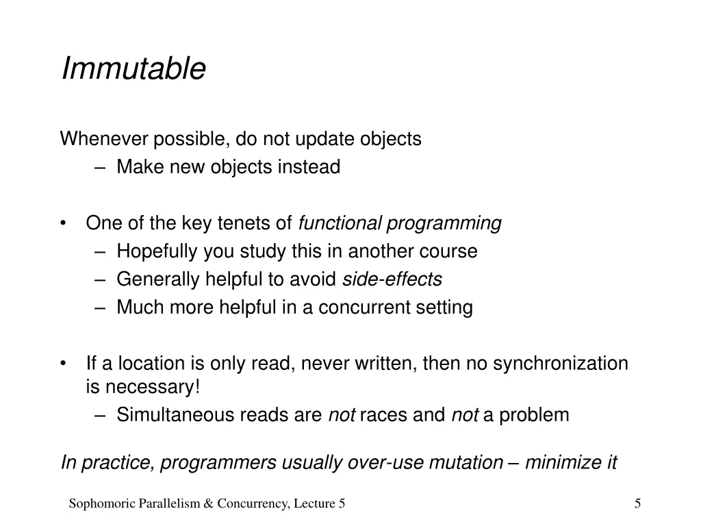 immutable