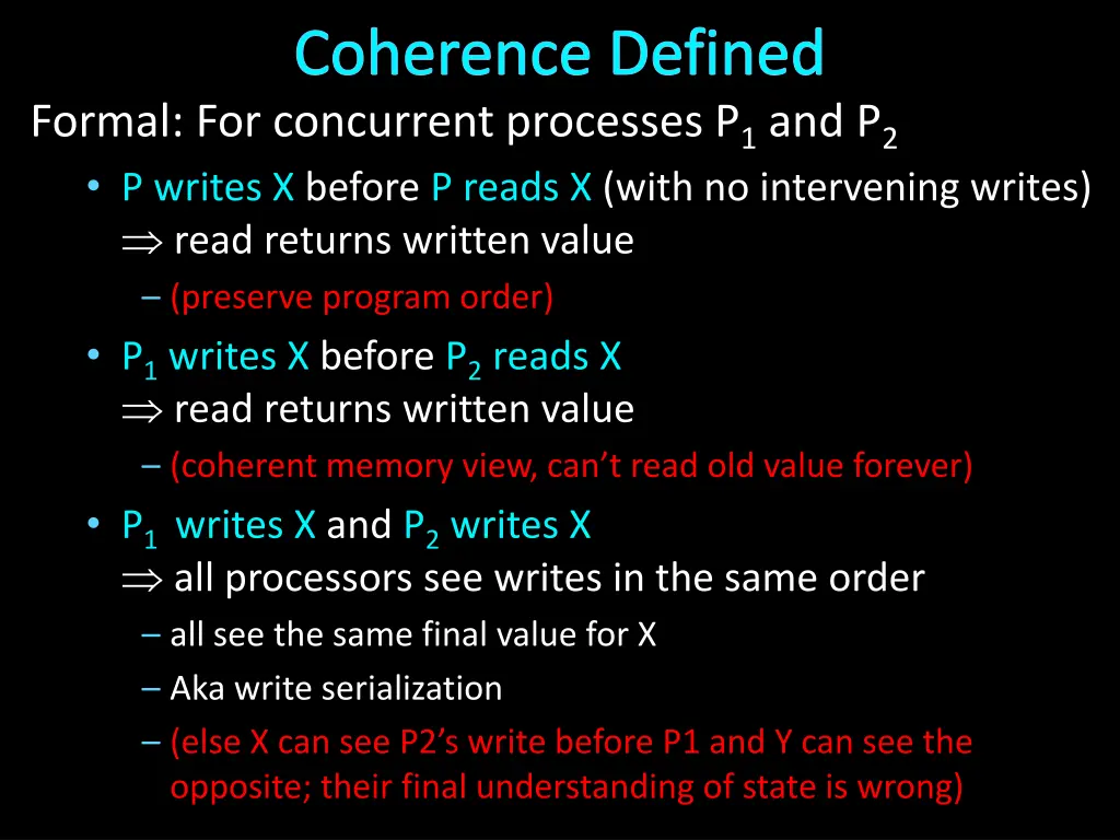 coherence defined formal for concurrent processes