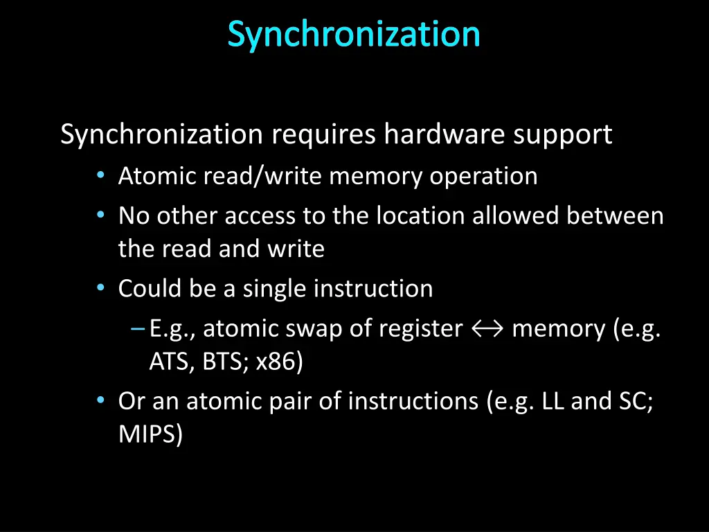 synchronization 1