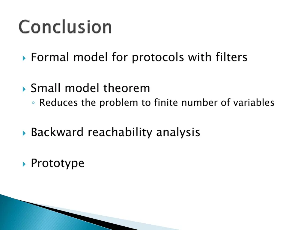 formal model for protocols with filters 1