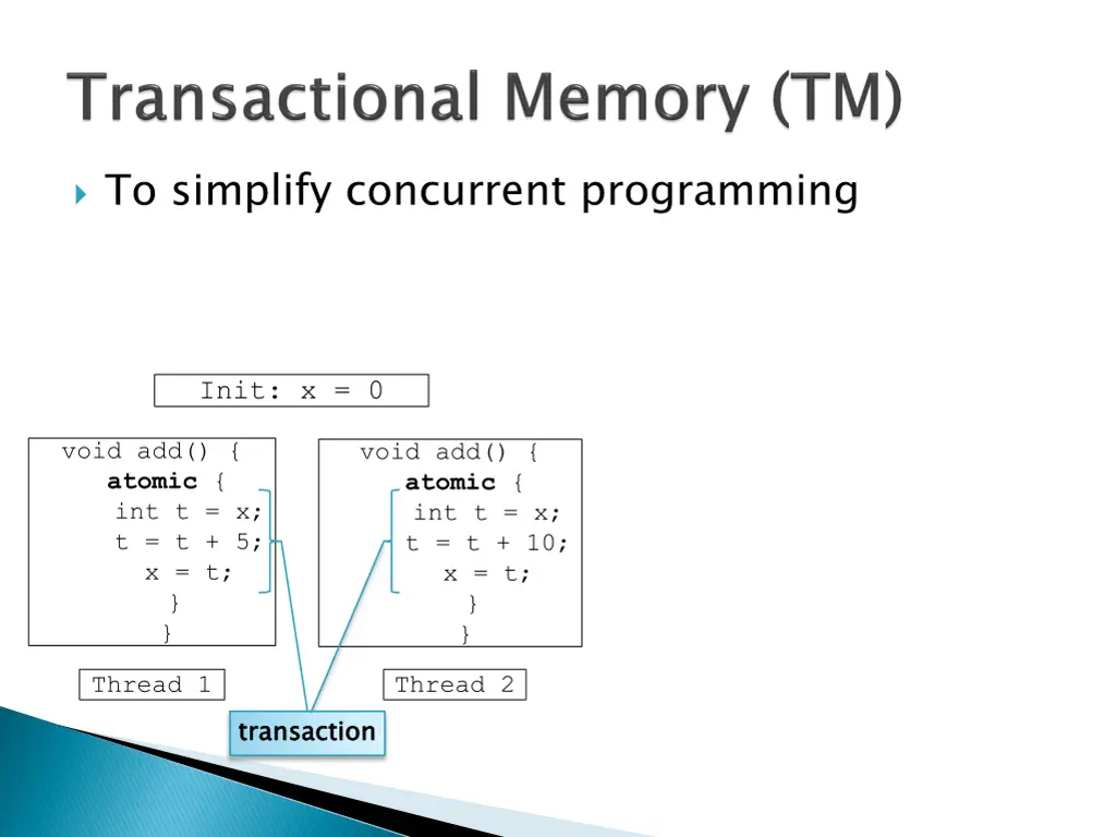 to simplify concurrent programming