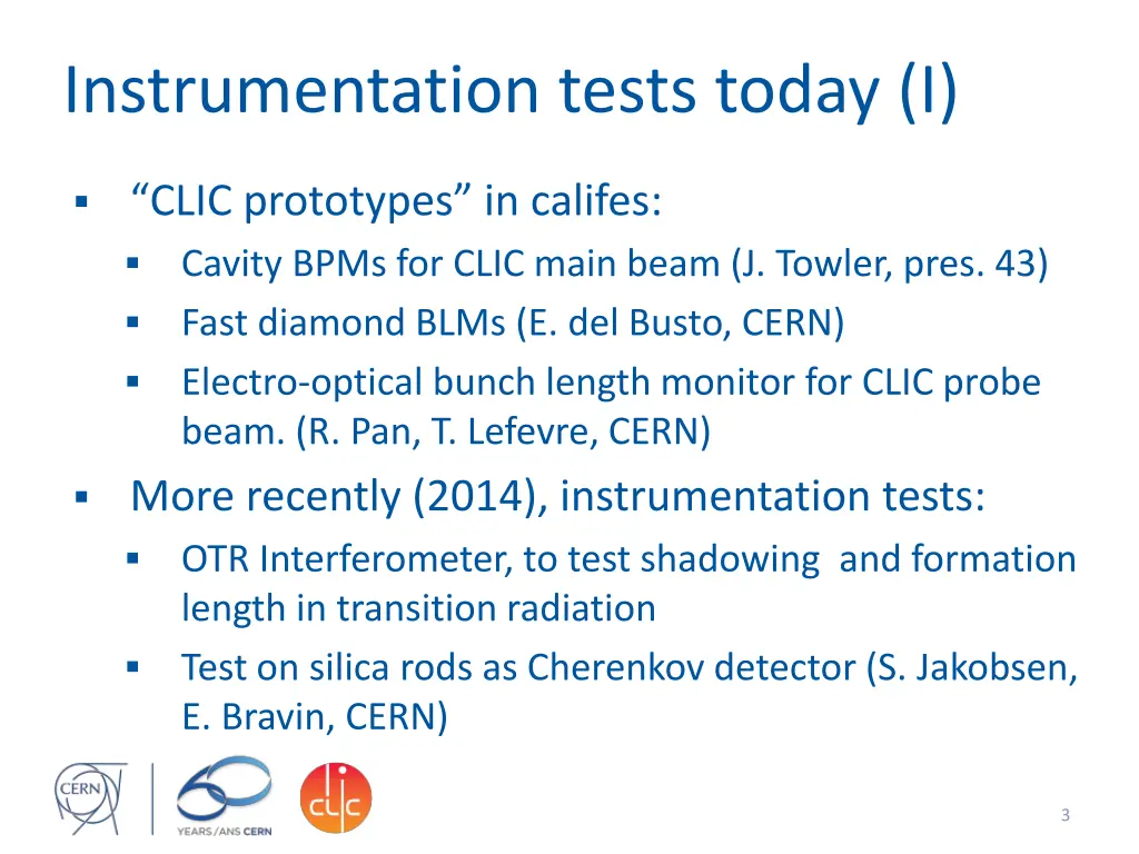 instrumentation tests today i