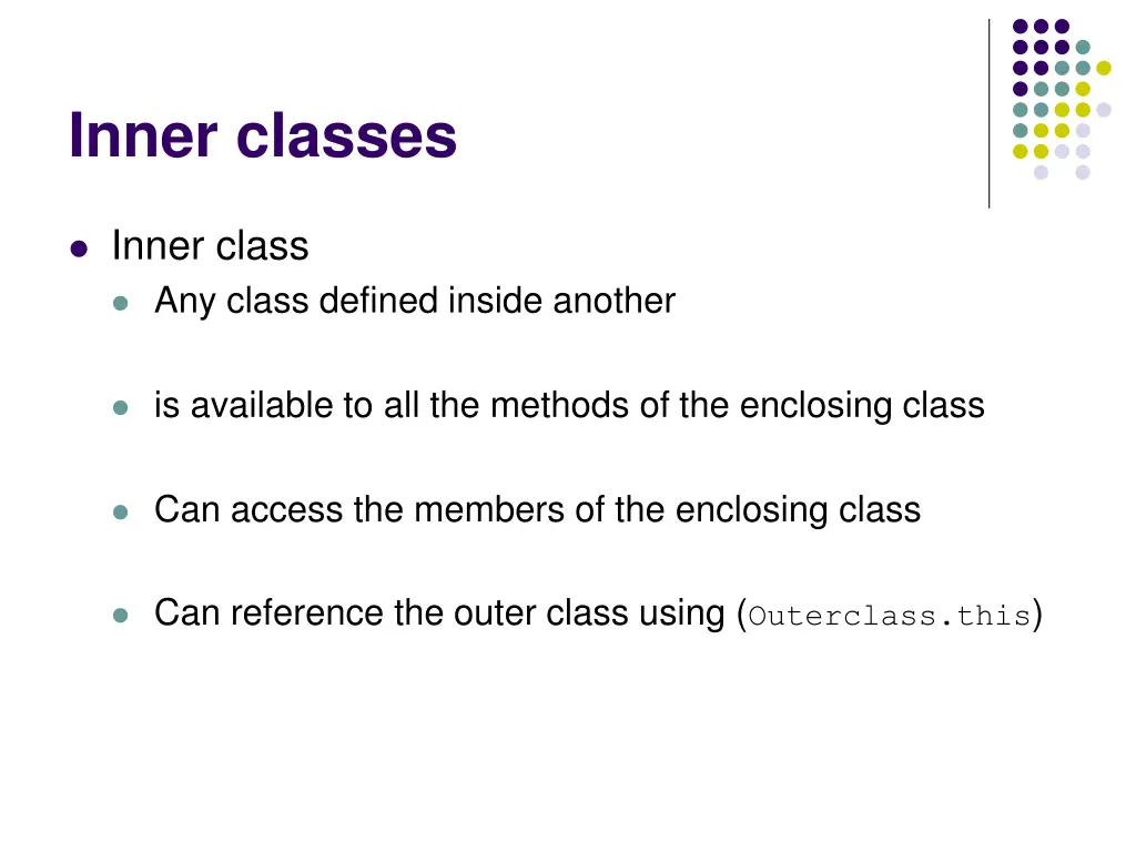 inner classes