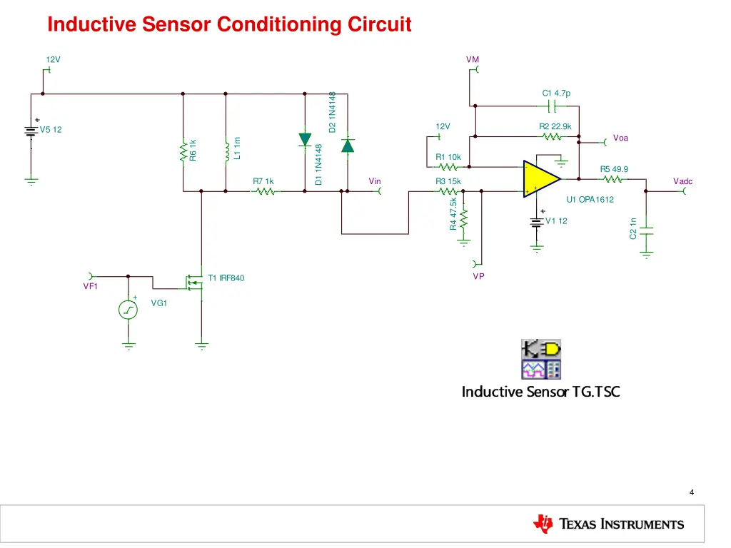 inductive sensor conditioning circuit