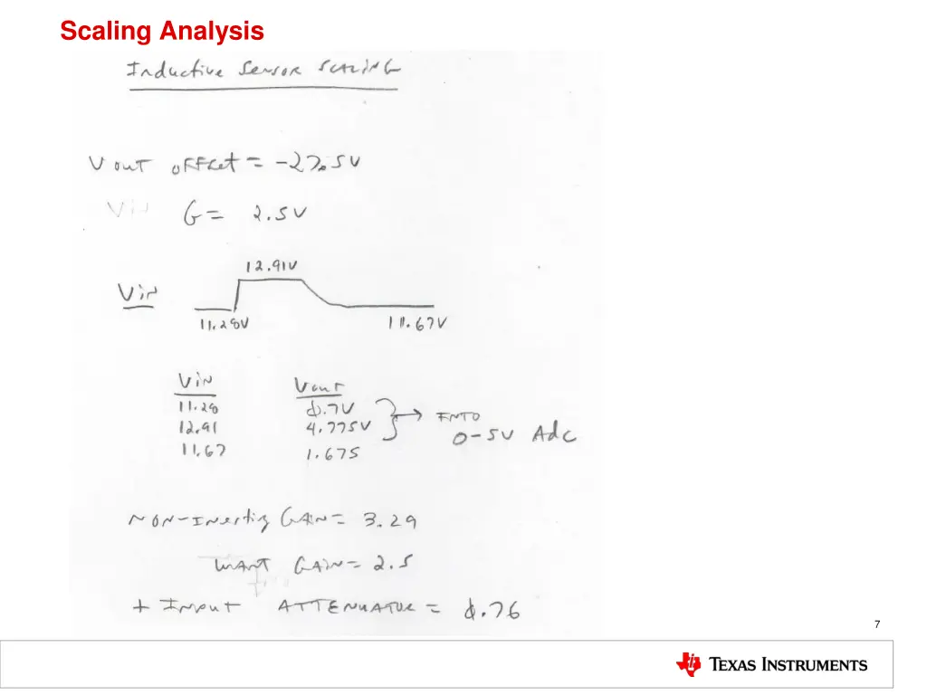 scaling analysis