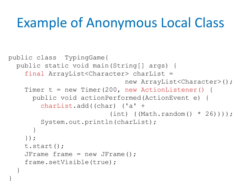 example of anonymous local class