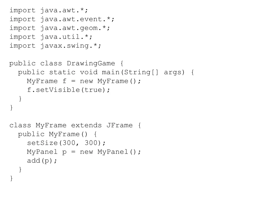import java awt import java awt event import java