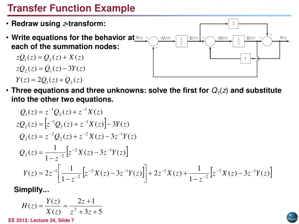 transfer function example