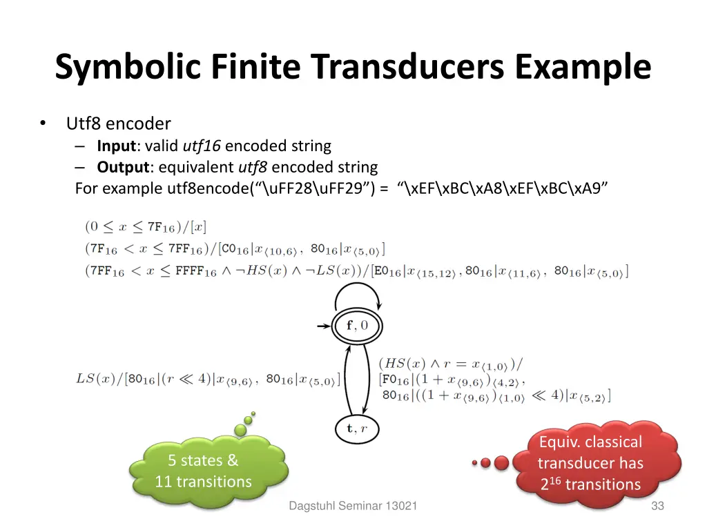 symbolic finite transducers example