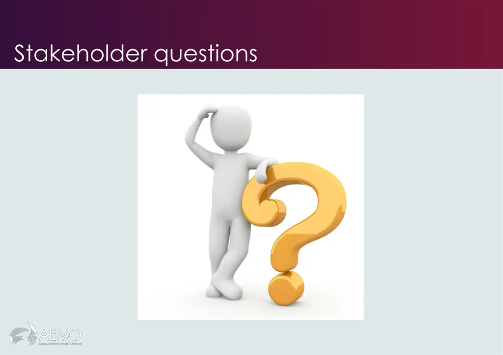 stakeholder questions