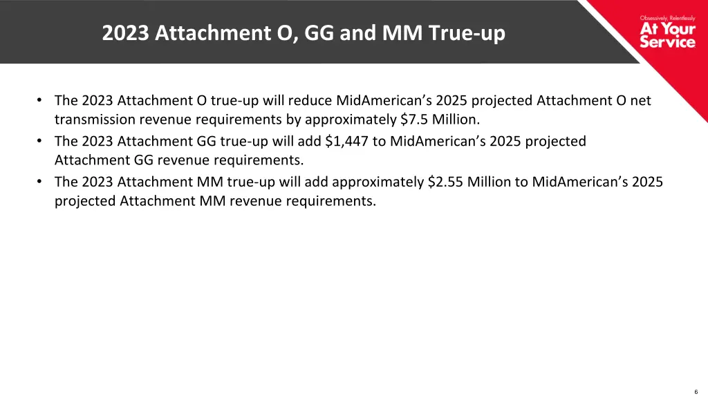 2023 attachment o gg and mm true up