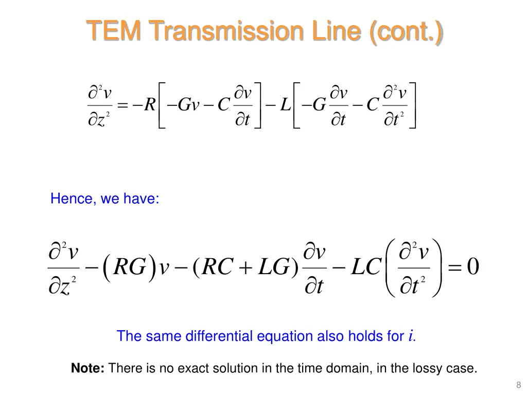 tem transmission line cont 2