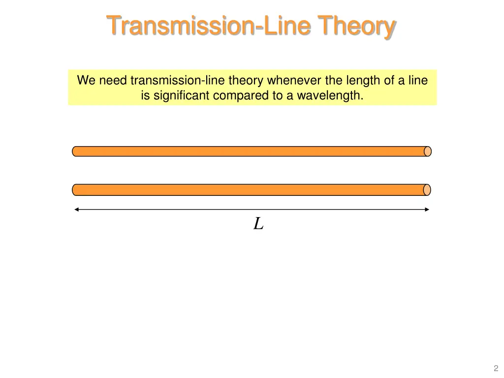 transmission line theory