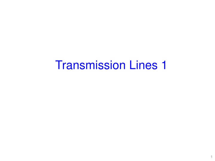 transmission lines 1