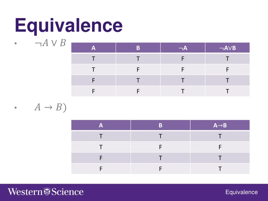 equivalence