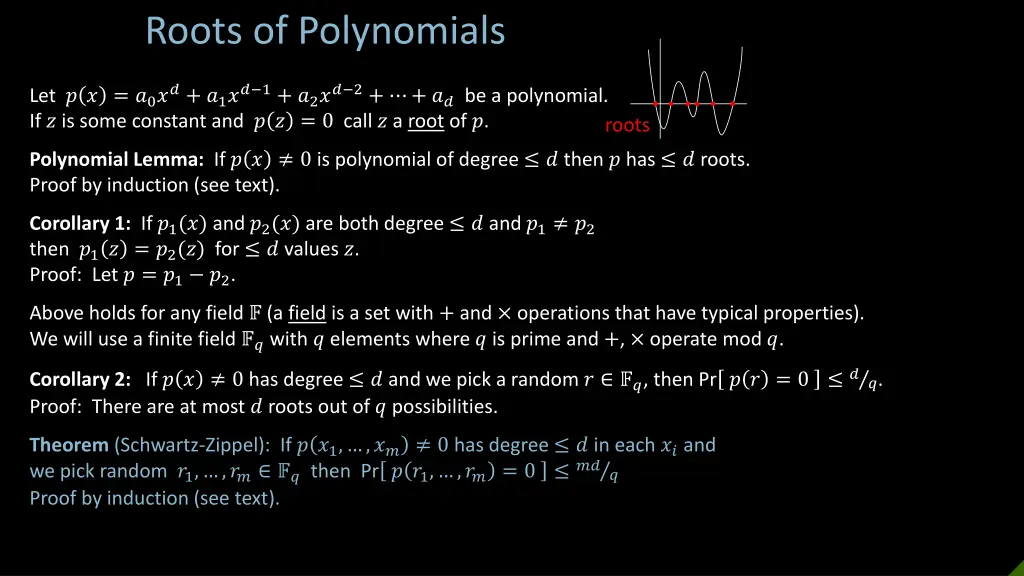 roots of polynomials