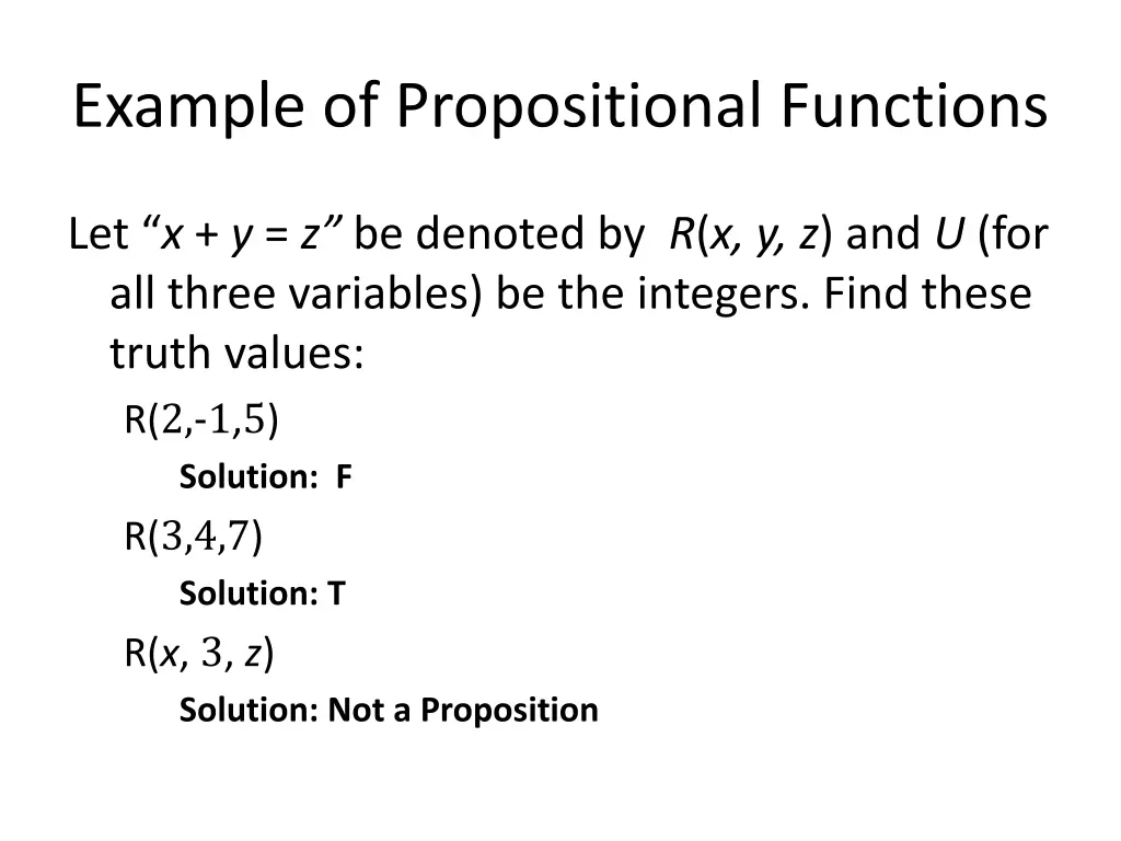 example of propositional functions 1
