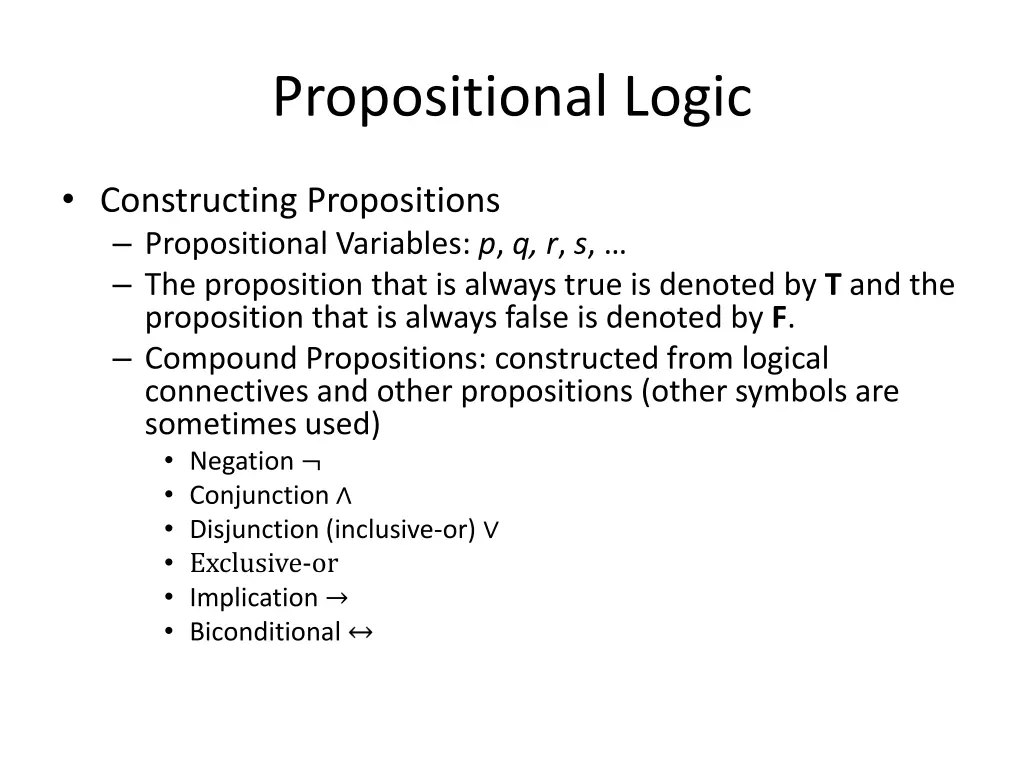 propositional logic