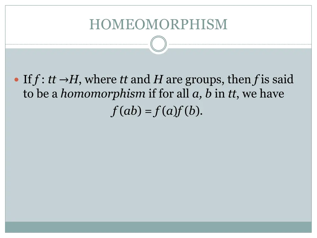 homeomorphism