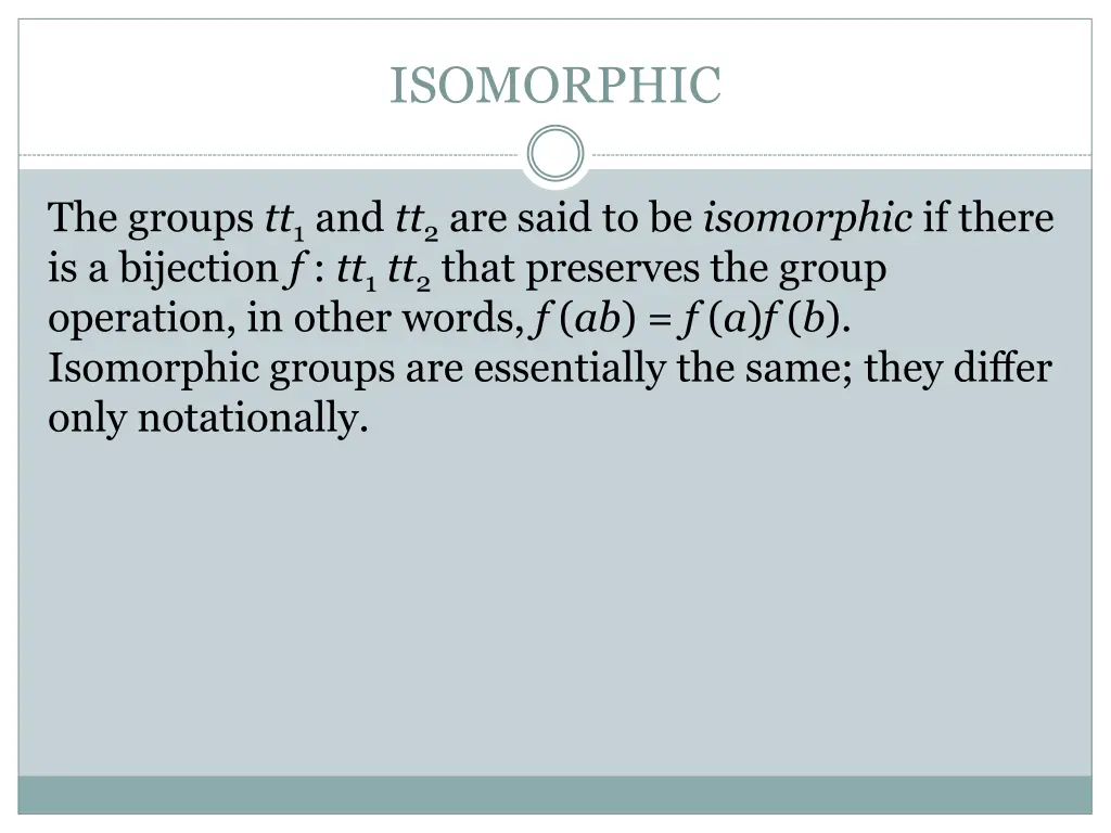 isomorphic