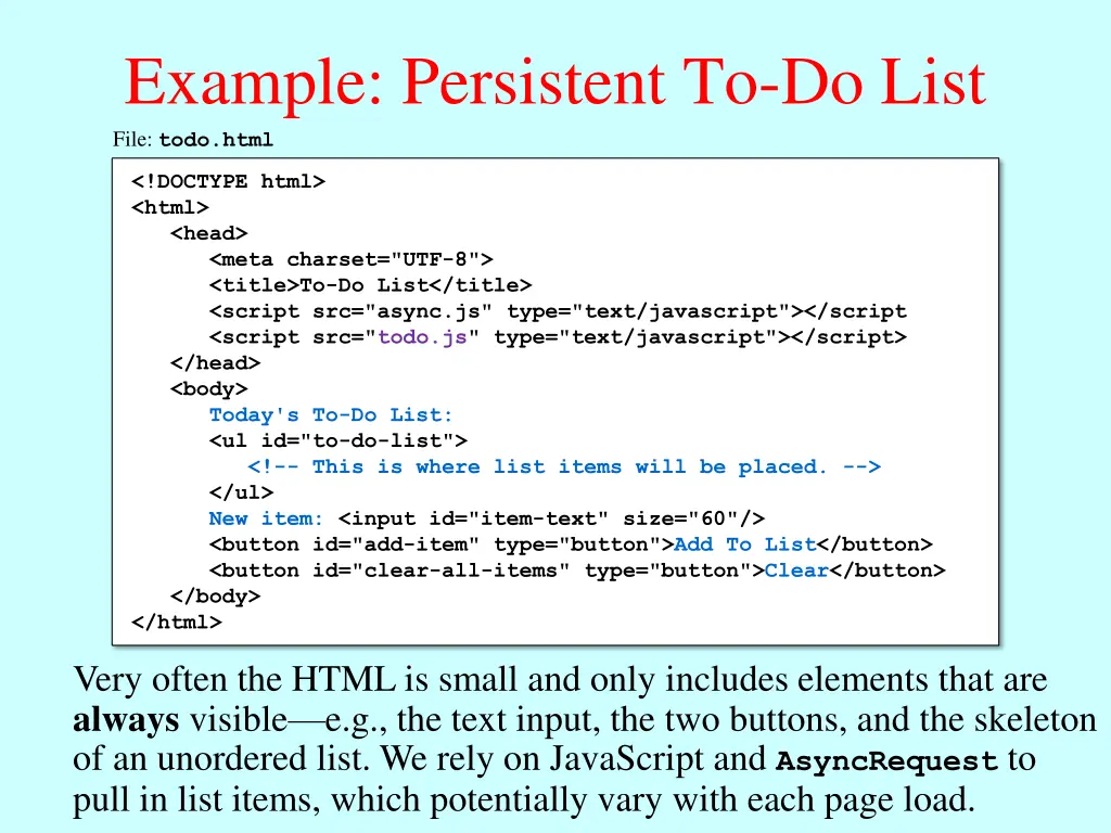 example persistent to do list file todo html