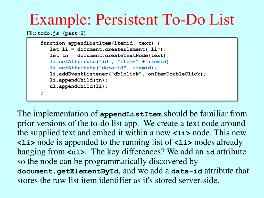 example persistent to do list file todo js part 2