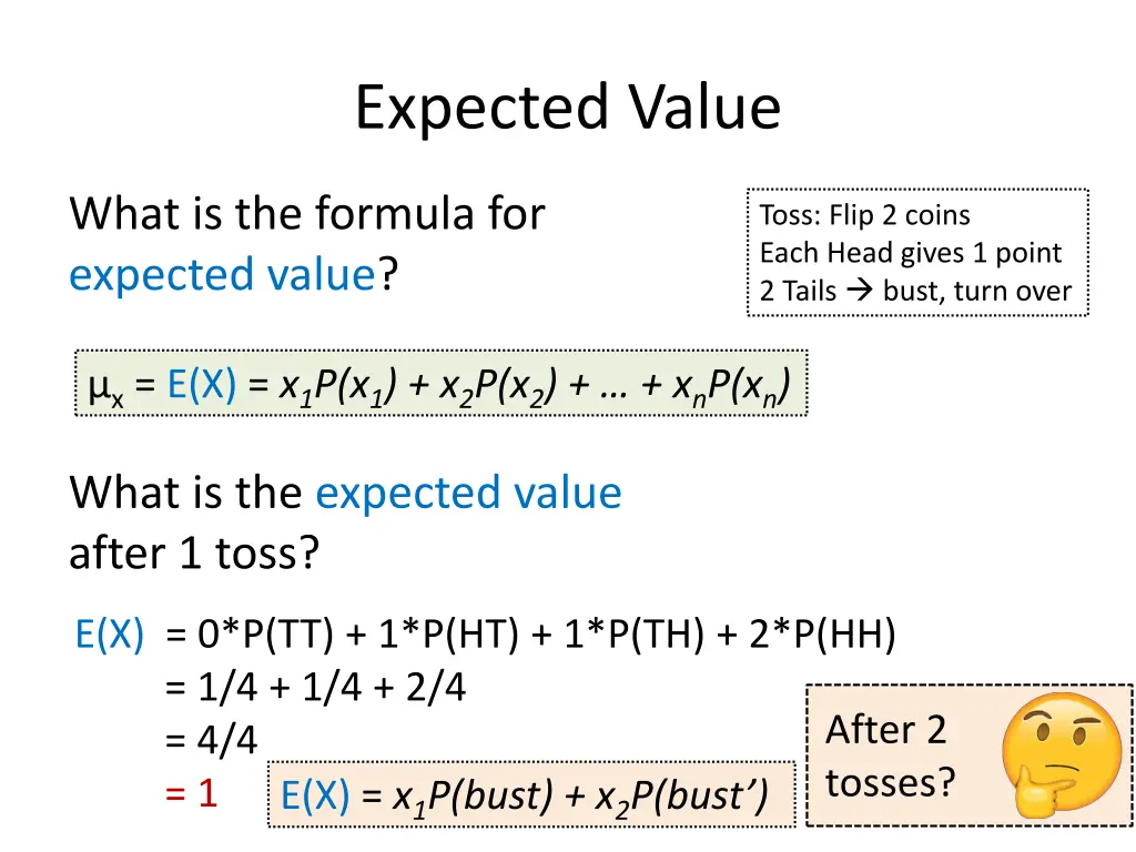 expected value 5