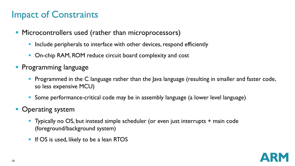 impact of constraints