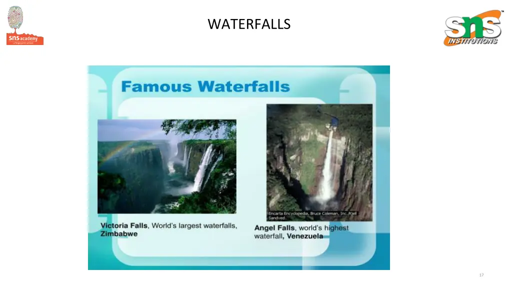 waterfalls