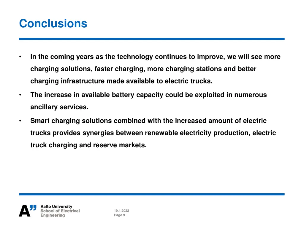 conclusions