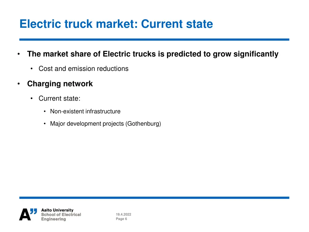 electric truck market current state