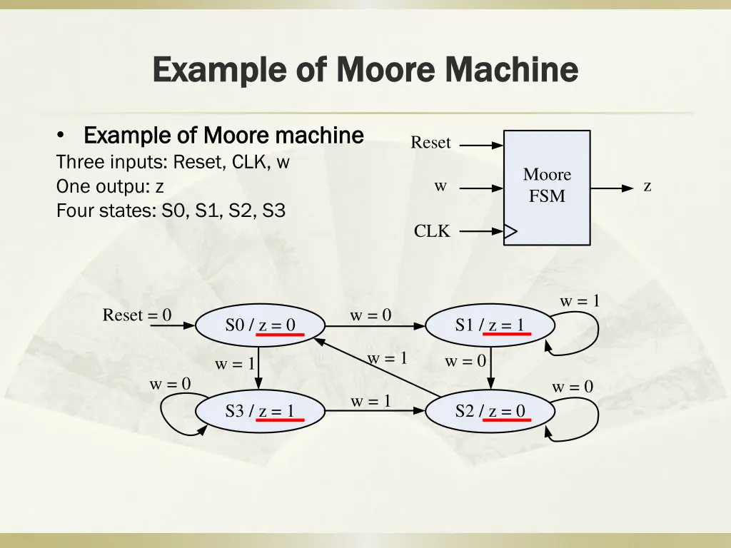 example of moore example of moore machine
