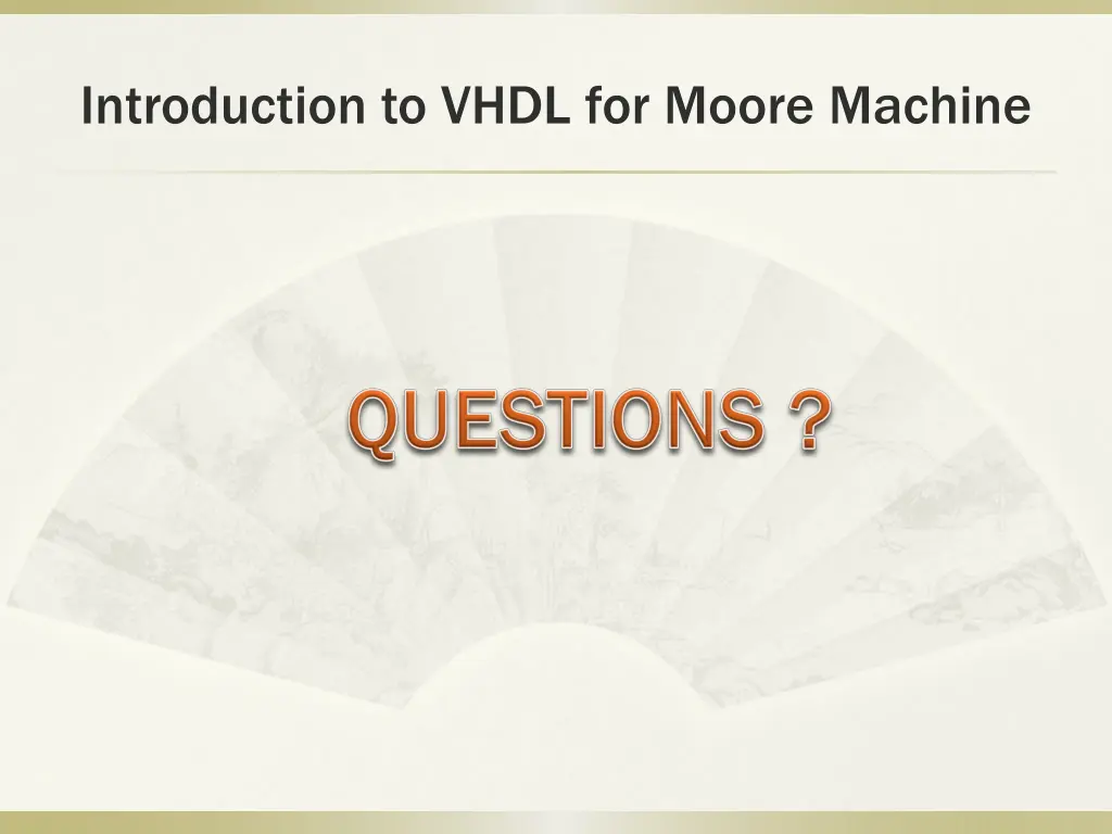 introduction to vhdl for moore machine